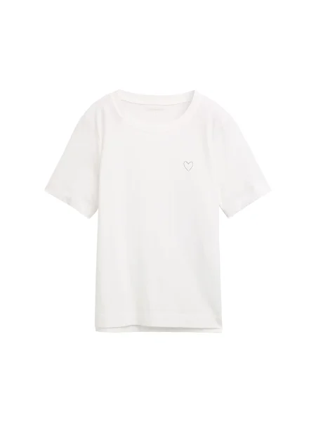 TOM TAILOR Tricou negru alb