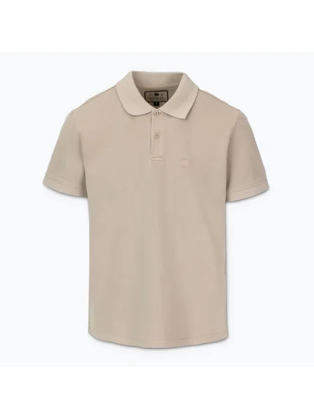 Tricou polo spălat Pitbull pentru bărbați nisip pal