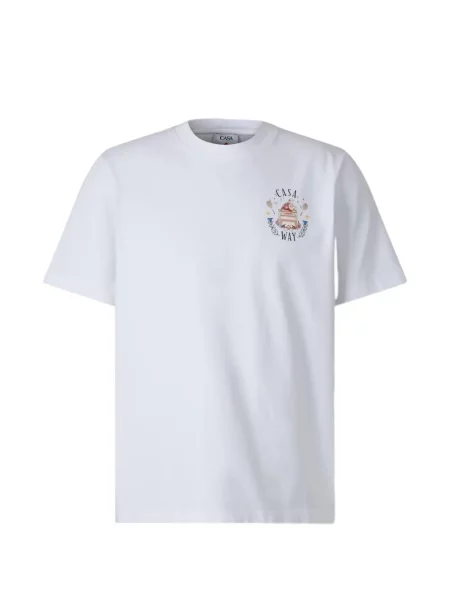 Tricou Casablanca cu imagine alb