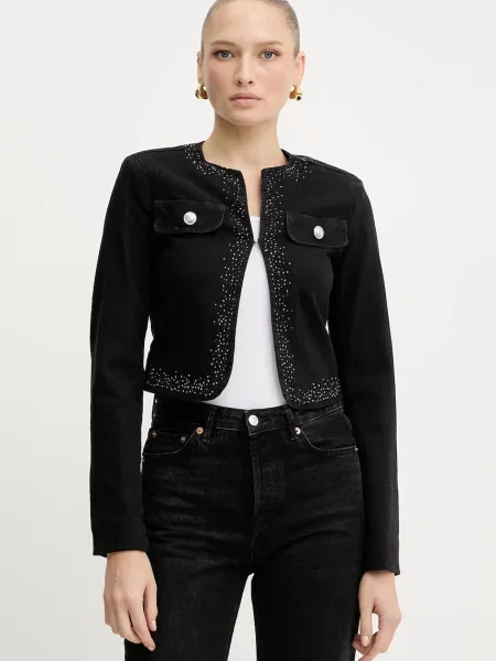 Liu Jo jachetă denim negru