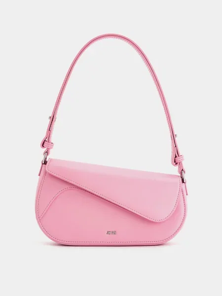 Кожаная сумка Jw Pei розовая