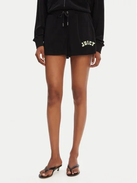 Juicy Couture Sport rövidnadrág Perkin fekete