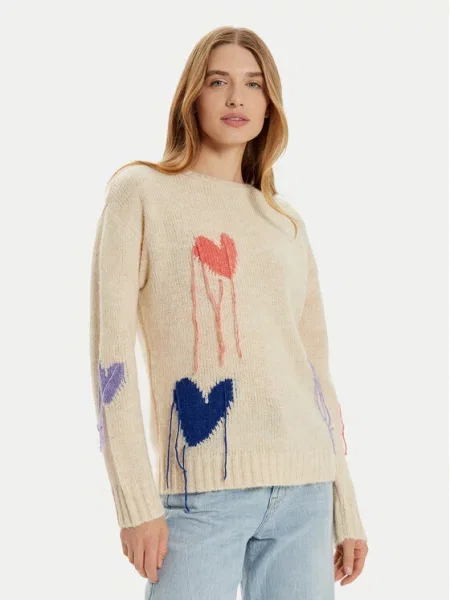 Frieda & Freddies Sweter beżowy