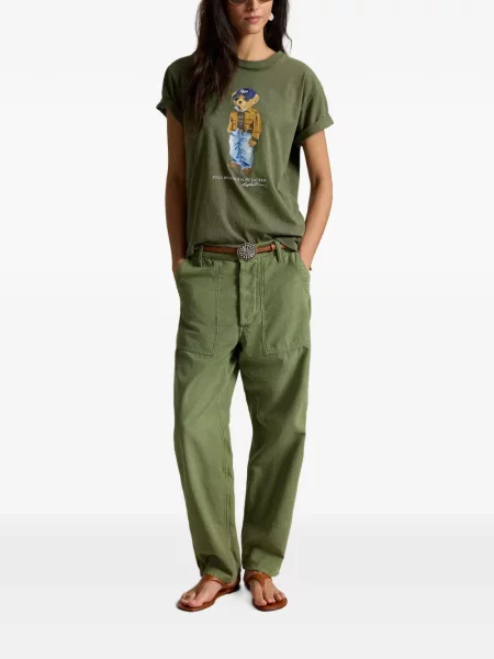Велурени бягане с яка чорапи Polo Ralph Lauren синьо