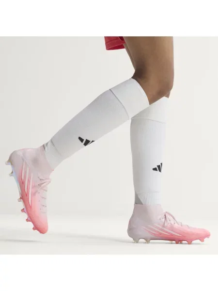 SPARKFUSION ELITE Mid Cut Firm Ground / Artificial Ground Football Boots białe