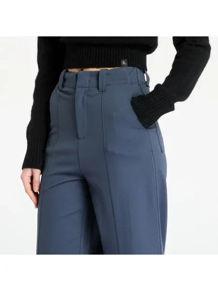 Панталони Calvin Klein Jeans Milano Straight Pant Blue XS синьо