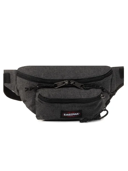 EASTPAK Borsetă Doggy gri bazalt / gri închis / roșu / alb negru