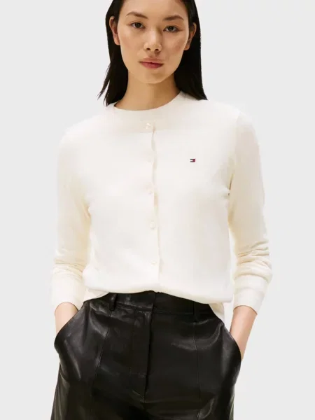 Кардиган Tommy Hilfiger з джерсі білий