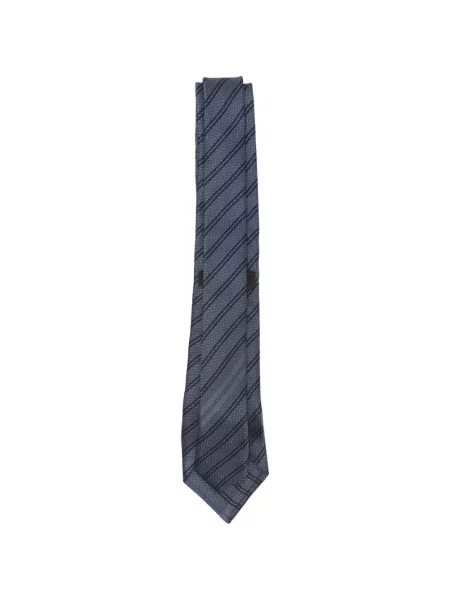 Cravată Zegna cu dungi albastru