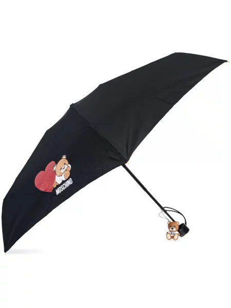 Ursuleț de pluș umbrelă Moschino cu imagine negru