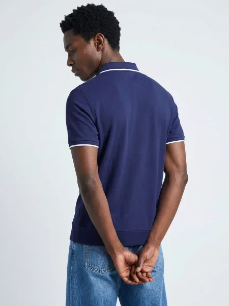 Strečová polokošeľa Polo Ralph Lauren modrá