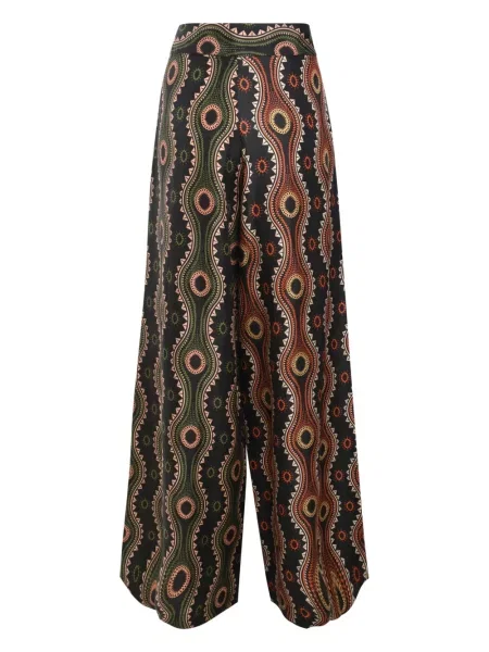 Pantaloni Biyan de mătase albastru