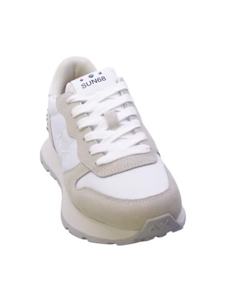 Pantofi Sun68 alb
