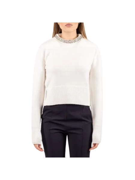 Sweter Pinko wełniany biały