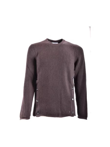 Sweter Moschino wełniany brązowy