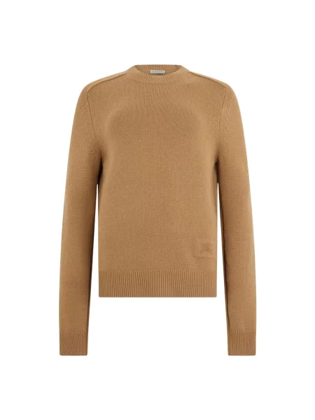 Sweter Burberry z kaszmiru beżowy