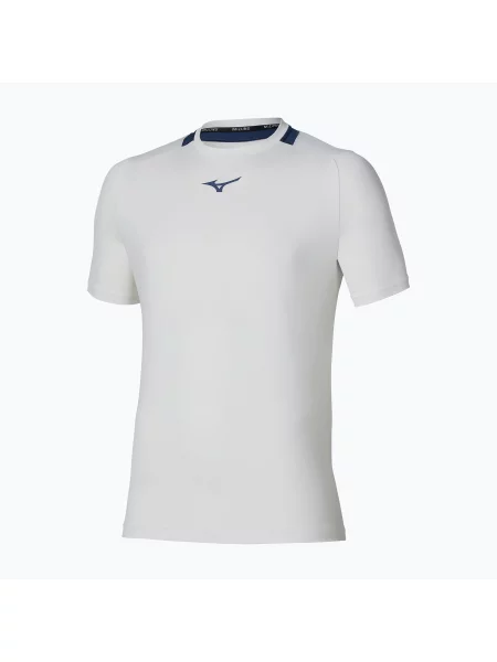 Tricou de tenis pentru bărbați Mizuno Tennis Core Short Sleeve Tee white/insignia blue alb