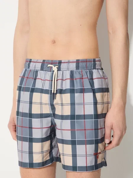 Плувни шорти Barbour Staple Tartan бежово