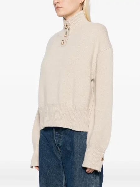 Pulover Brandon Maxwell cu guler henley