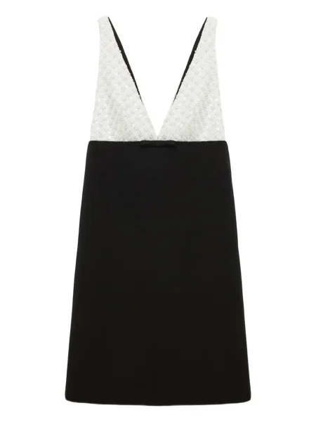 Rochie mini Dorothee Schumacher cu paiete de costum negru