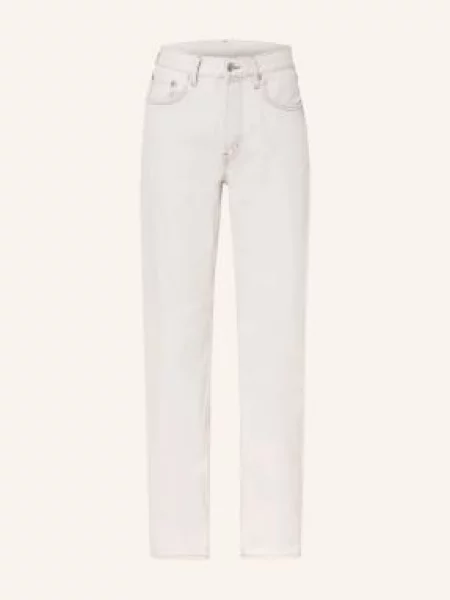 Arket Rovné Džíny denim off-white bílé