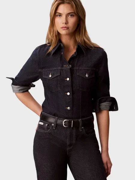 Рубашка Calvin Klein синяя