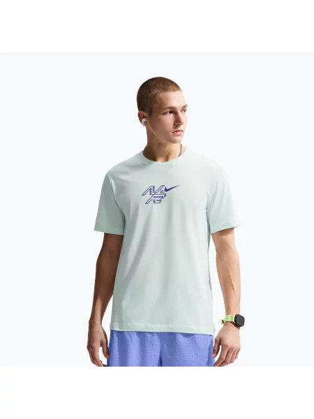 Tricou de alergare pentru bărbați Nike AeroSwift Dri-Fit barely green/lapis verde
