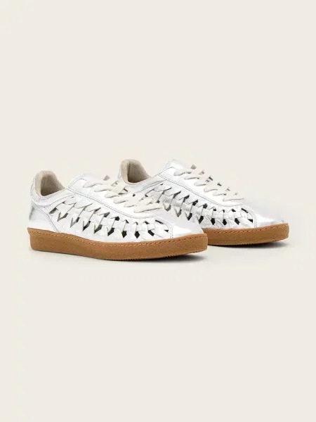 AllSaints Velma Woven Sneaker кросівки шкіряні