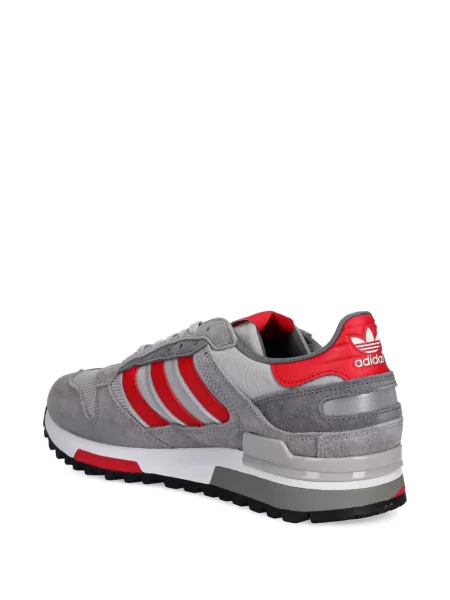 Ριγέ μισό φερμουάρ sneakers Adidas EQT σουέντ μαύρο