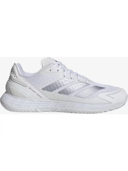 Buty do biegania adidas Defiant Speed 2 szary srebrny 40 biały