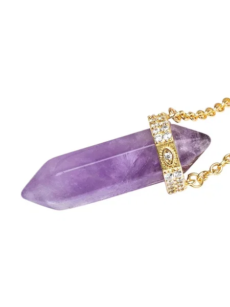 Náhrdelník Nialaya Jewelry fialový