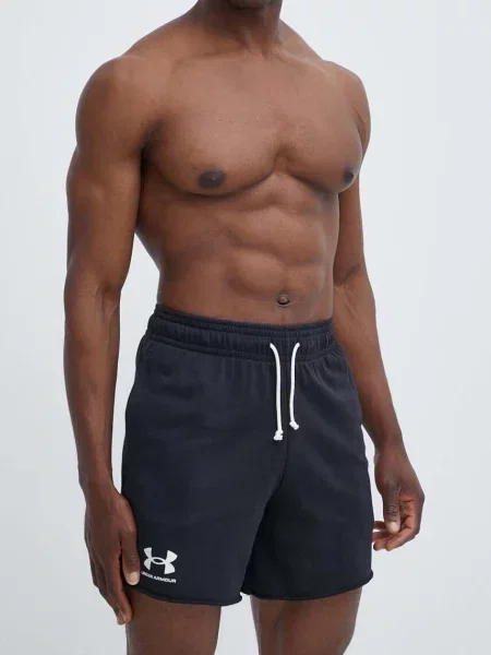 Under Armour férfi Rival Terry fekete/onyx rövidnadrág. Méret: M fehér
