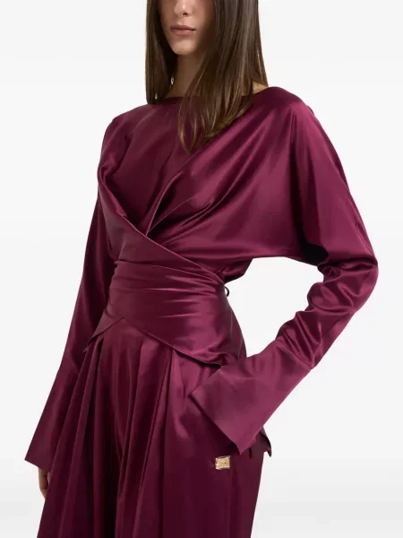 Bluză Danamé drapată plic violet