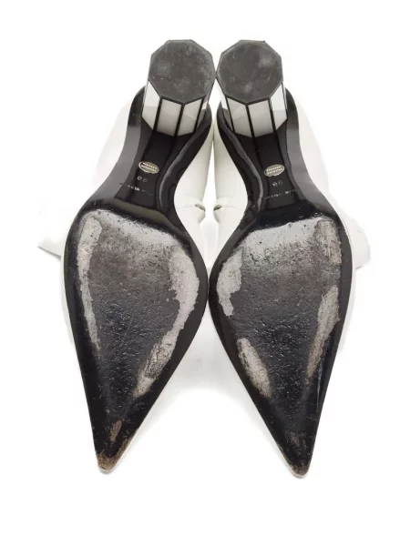 Cizme scurte Proenza Schouler cu dungi alb