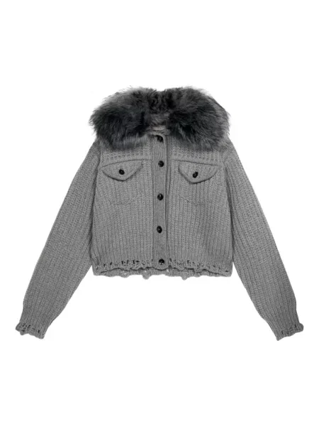 Cropp cardigan Blumarine gri