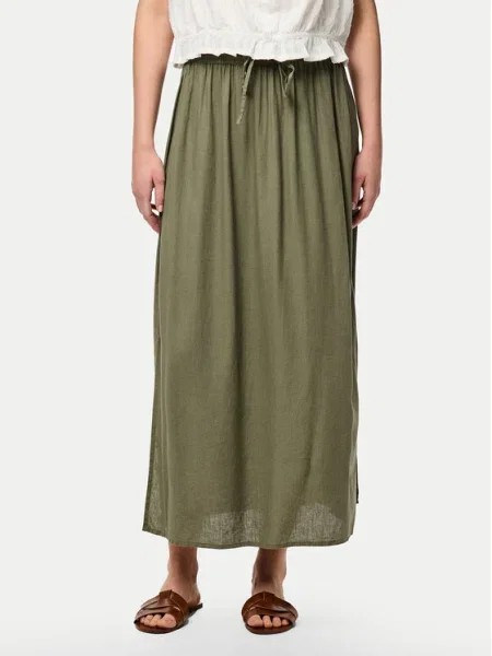 Pieces Fustă midi Pia verde