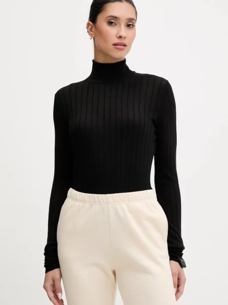 Colmar pulover de lana light cu turtleneck negru