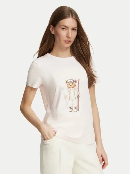 Guess Tricou deschis roz