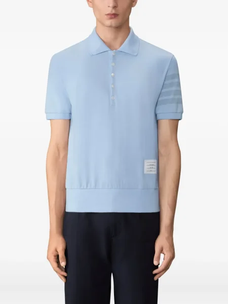 Polo Thom Browne cu dungi albastru