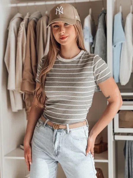 Tricou Dstreet cu dungi gri