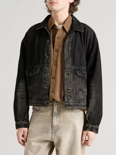 Kurtka jeansowa Diesel czarna