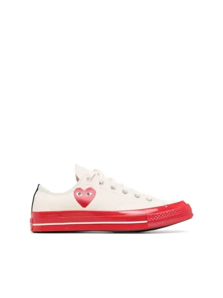 Sneakersy Comme Des Garcons Play z nadrukiem w serca białe
