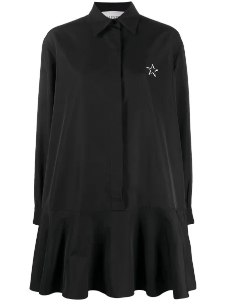 Rochie tip cămașă Valentino cu imagine negru