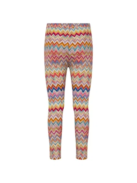 Legginsy dziecięce Missoni różowe