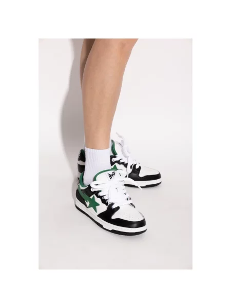 Sneakersy A Bathing Ape® skórzane z logo