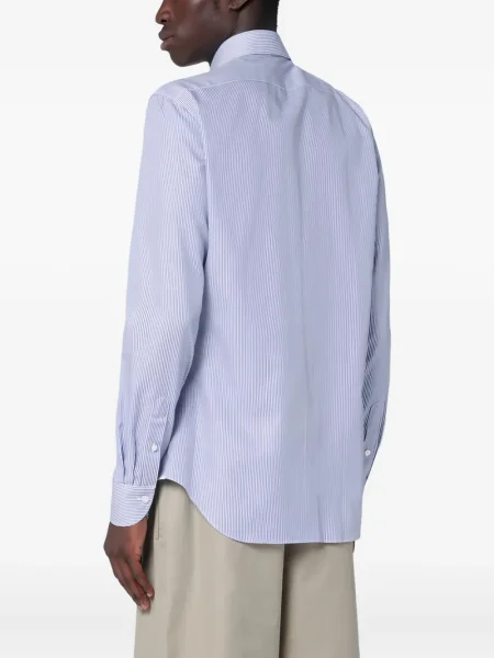 Pruhovaná dlouhá košile Xacus modrá