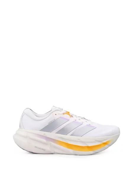 Бягане панталон Adidas с принт на райета розово