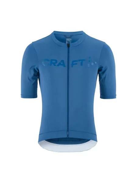 Craft Endur Logo Jersey M – Elastyczna koszulka kolarska dopasowana – Water niebieska