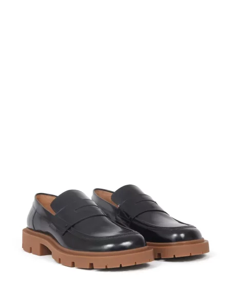 Iš natūralios odos loaferiai Maison Margiela juoda