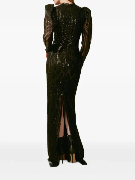 Rochie Gemy Maalouf cu paiete negru